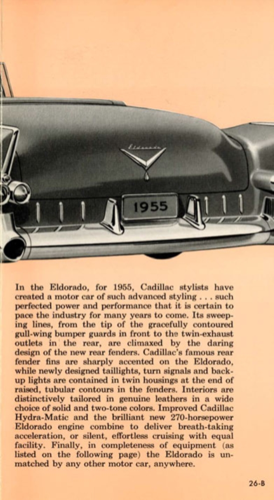 1955 Cadillac Salesmans Data Book Page 64